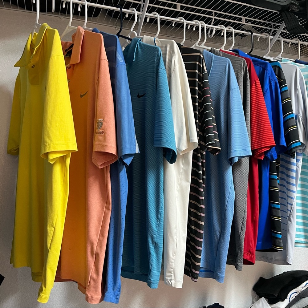 Nike Golf , Tiger Woods Polo Lot of 15